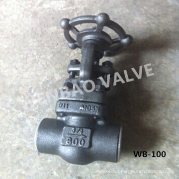 Vanne à vantail en acier forgé A105n 3/4 &quot;800lb